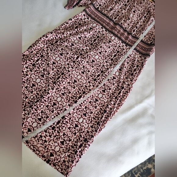 Liz Claiborne Pink Black Sheath Dress 3/4 Sleeve - Picture 8 of 12